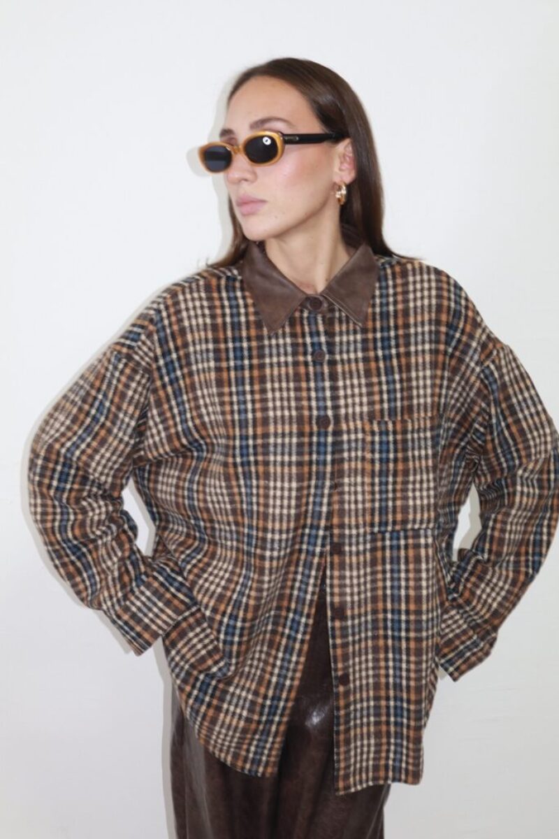 Camicia cognac
