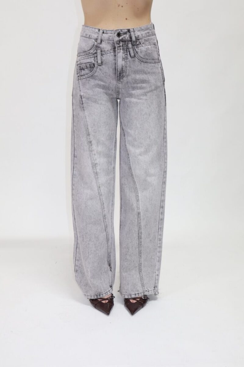 Jeans wide leg grey